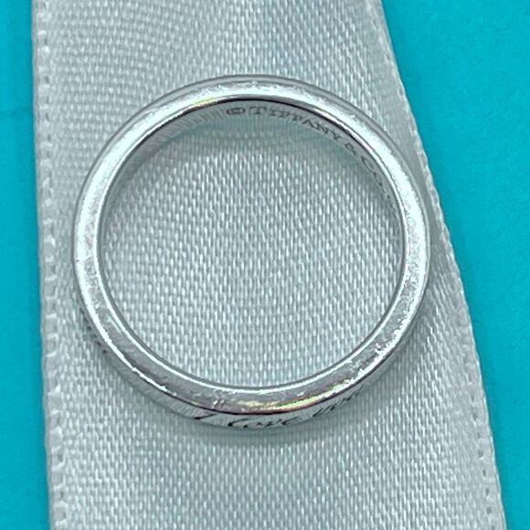 Tiffany & Co. Retired Notes "I Love You" Ring - Sterling Silver - 4.75 - Picture 7 of 15